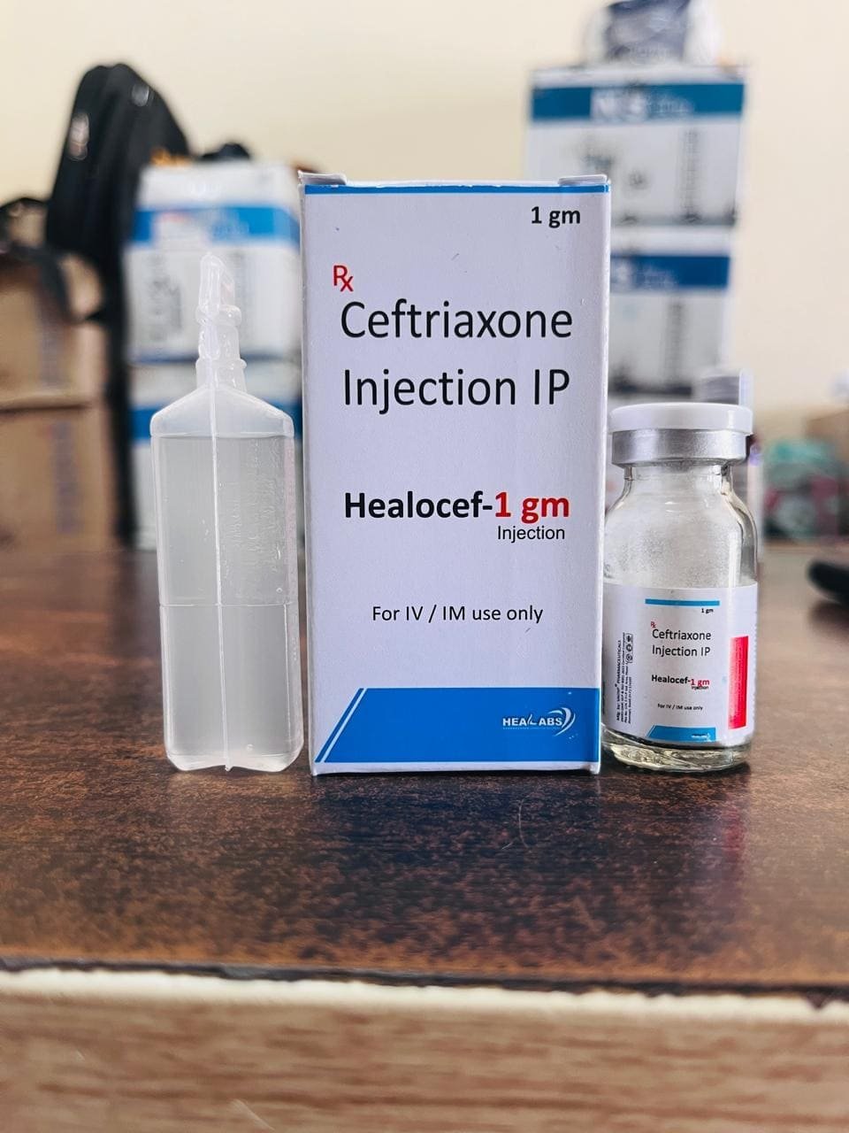 Healocef-1 Gm Injection — Injection by Heal Labs